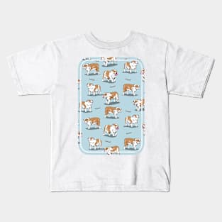 English bulldog pattern Kids T-Shirt